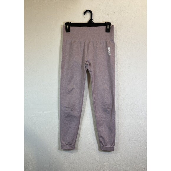 Gymshark Women's Adapt Marl Seamless Leggings Light Purple Size  L - Picture 3 of 8
